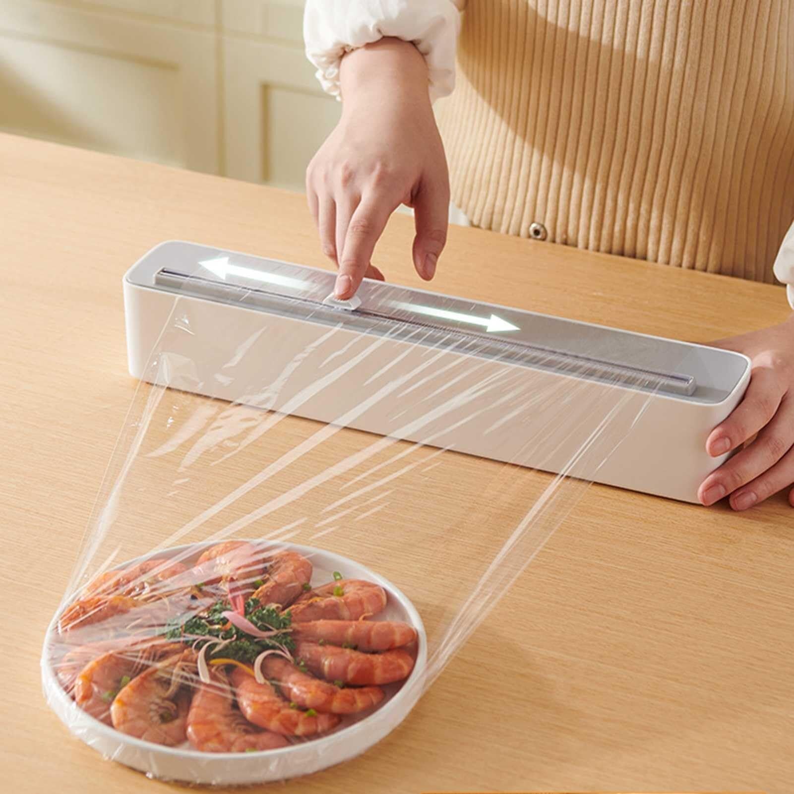 Distributeur de film plastique rechargeable, distributeur de film alimentaire et distributeur de feuille d'étain, film plastique, papier d'aluminium et distributeur de cire pour l'organisation du rang
