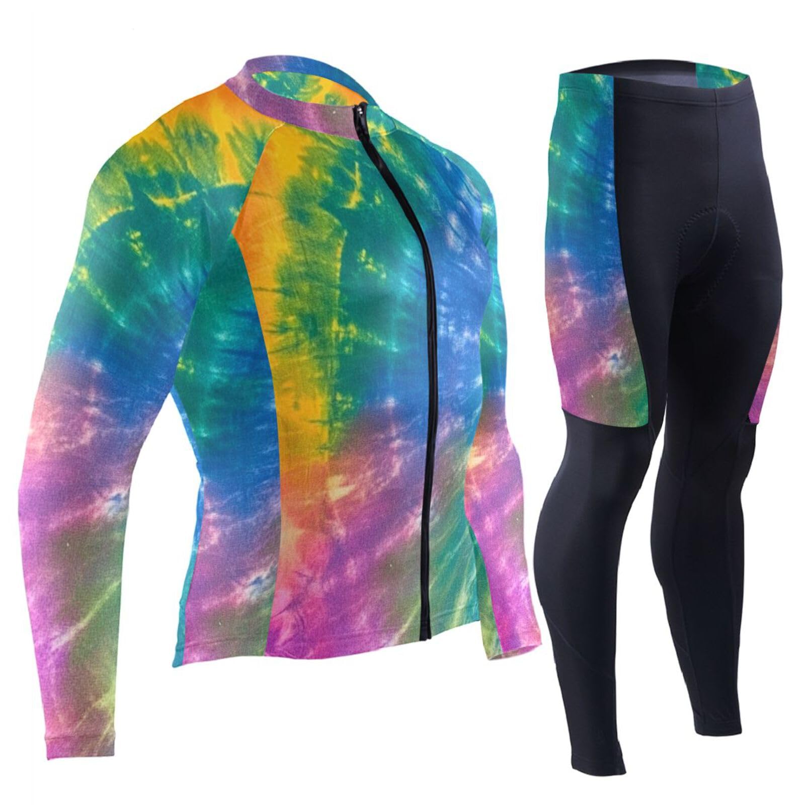 Kaltes Wetter Radtrikot mit Taschen Windbreaker Radshirts für Herren 3D gepolstert