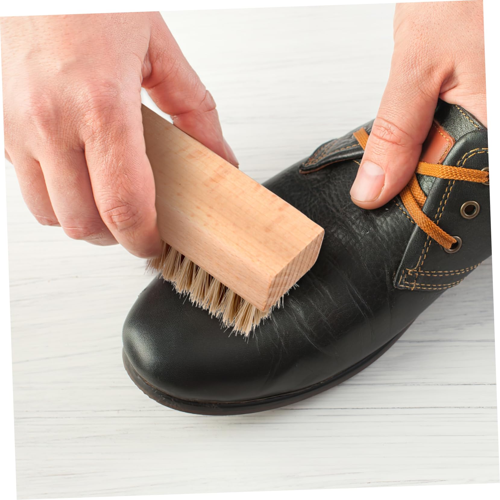 Abaodam 10pezzi Spazzole Per Scarpe Pulizia Per Stivali e Scarpe Pelle Manico Ergonomico Completo Per Casa e Negozi Di Calzature