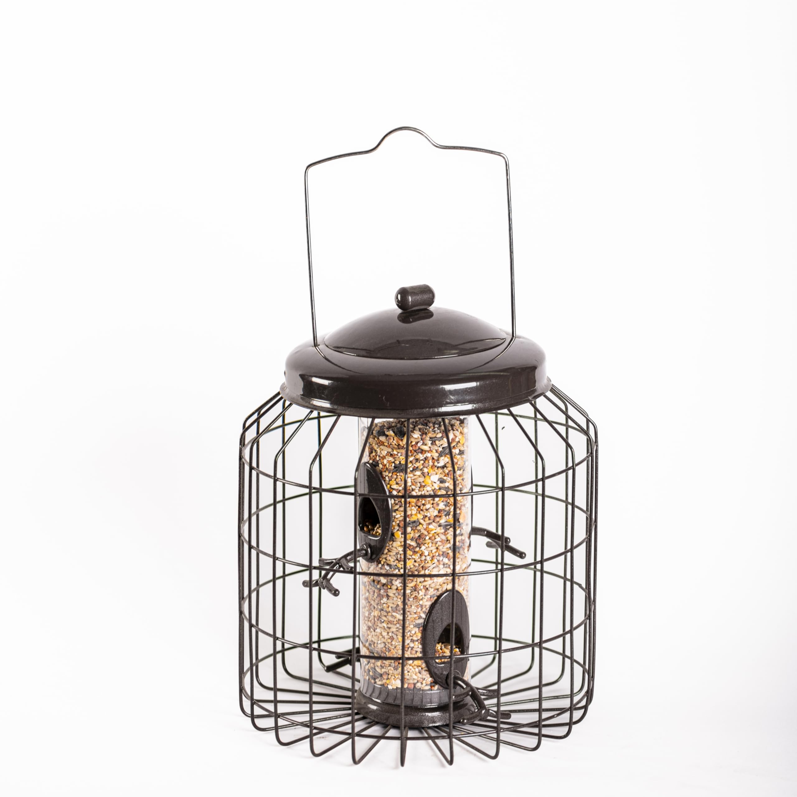 Happy Beaks Heavy Duty Squirrel Proof Bird Feeder – Weatherproof Metal Seed Feeder for Small Songbirds, Anti-Bacterial Coating, 500g Capacity (Peanut Feeder) — view 6