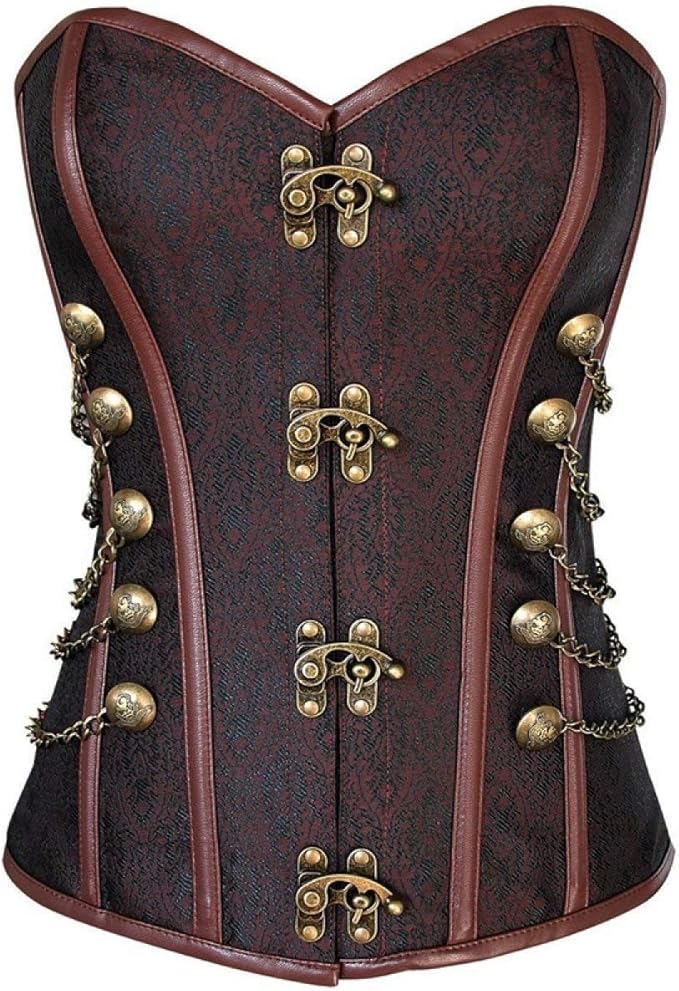 Screenes Damen Young Fashion Korsagen Baumwolle Vintage Wunder Schöne