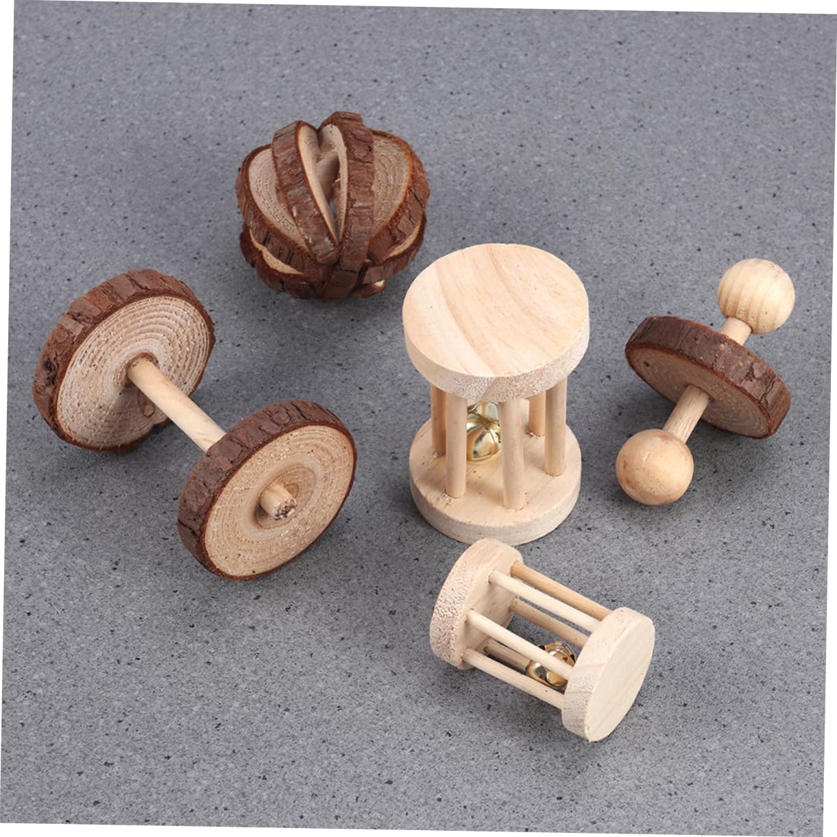 Mipcase 2 Sets Zahnpflege-spielzeugset Aus Holz Zum Kauen Von Backenzähnen Für Hamster Papageien Ratten Meerschweinchen Lustiges Aktivitätsspielzeug 6 Stück * 2
