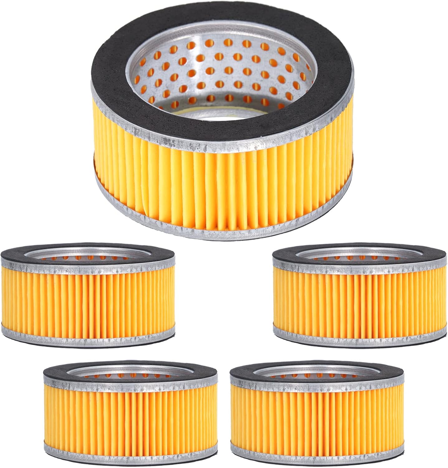 5PCS Air Compressor Filter Cartridge, 4.2x3.3x2in Piston Air Compressor Replacement Parts, Suitable for Piston Compressors