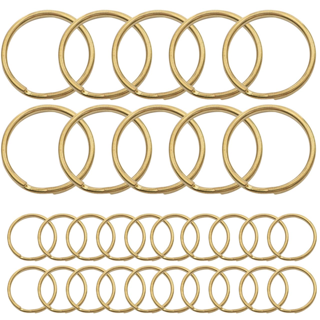 Anneaux porte-clés ronds dorés OSALADI lot de 200 pour bricolage DIY