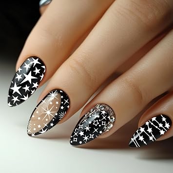 3pcs Nail Stamping Templates, Silhoutte Flowers Nail Stamper Stars Nail Stamping Plate Art Stencils Stainless Steel Image Plate for Nails Art Design Manicure Salon