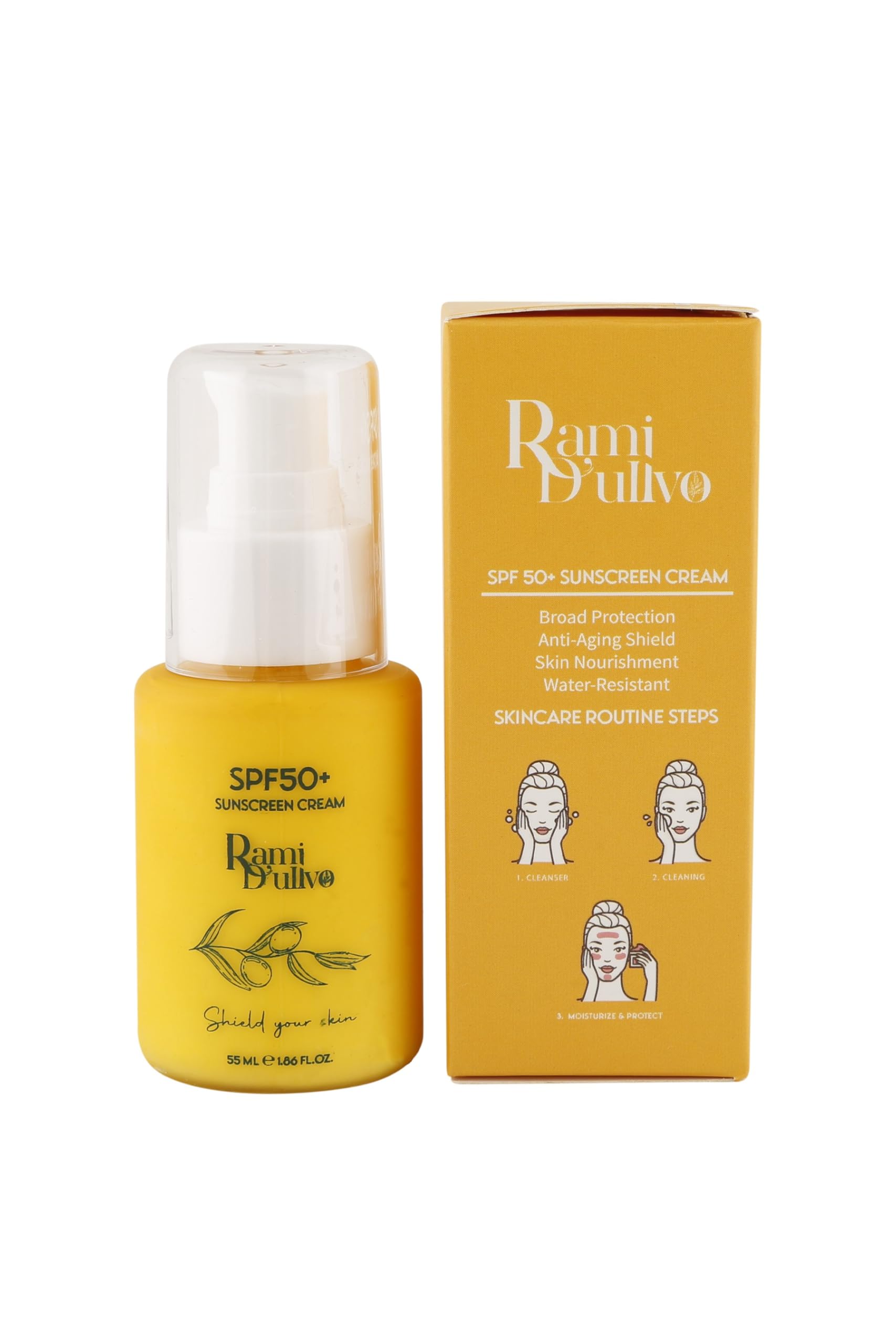 Rami Dulivo Güneş Kremi SPF 50+ 50 ml – Nemlendirici Yüz ve Vücut Güneş Koruyucu, Tüm Cilt Tipleri İçin