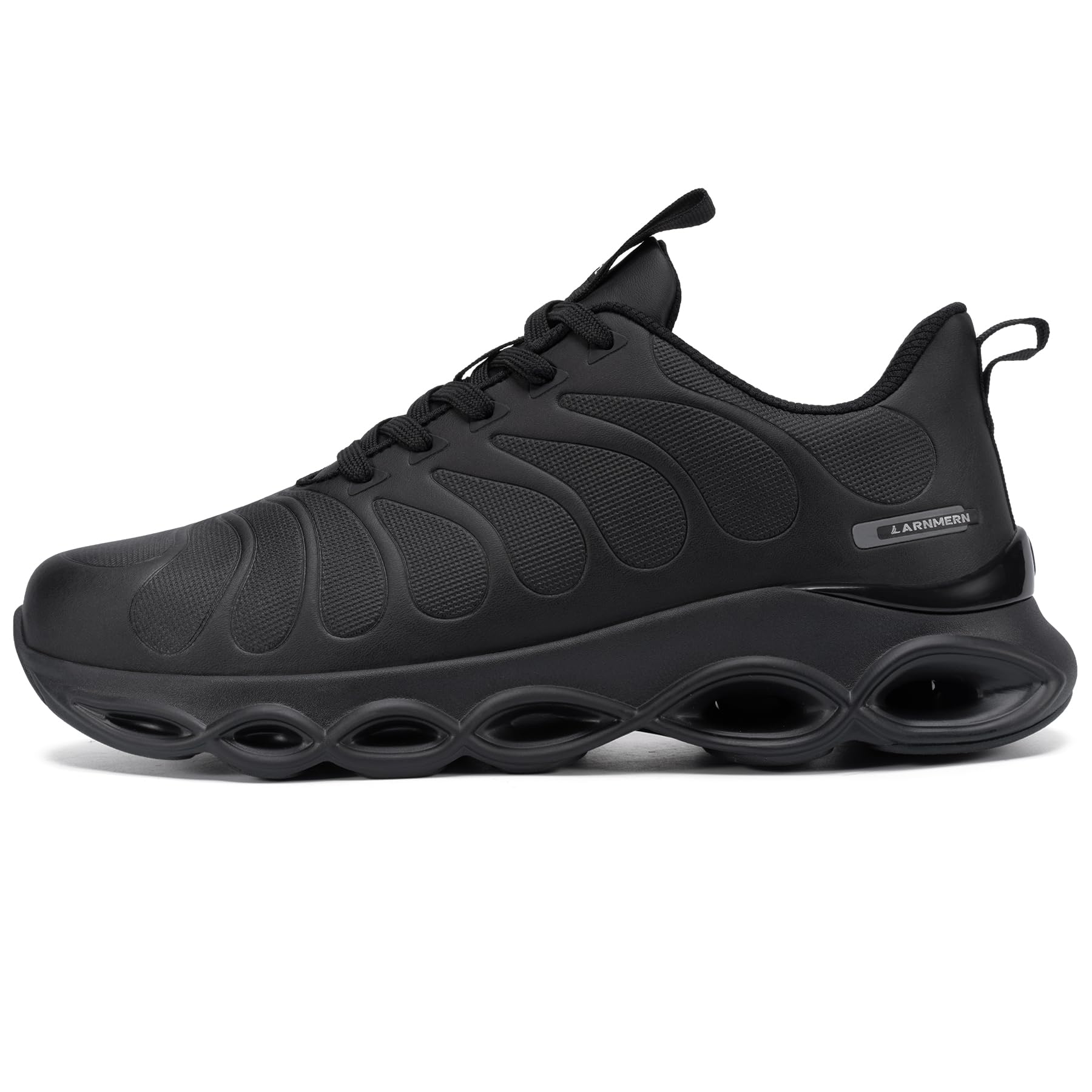 LARNMERN Zapatos de Seguridad para Hombre Amortiguación Cómodo Impermeable Ligeras Moda Punta de Acero Anti-Impacto Zapatillas de Seguridad