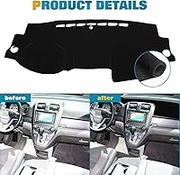 Vista 4 de x xotic tech Alfombrilla para Consola Central del Tablero Precortada Antideslizante Parasol Protector Solar Antirreflejos Alfombra Almohadilla