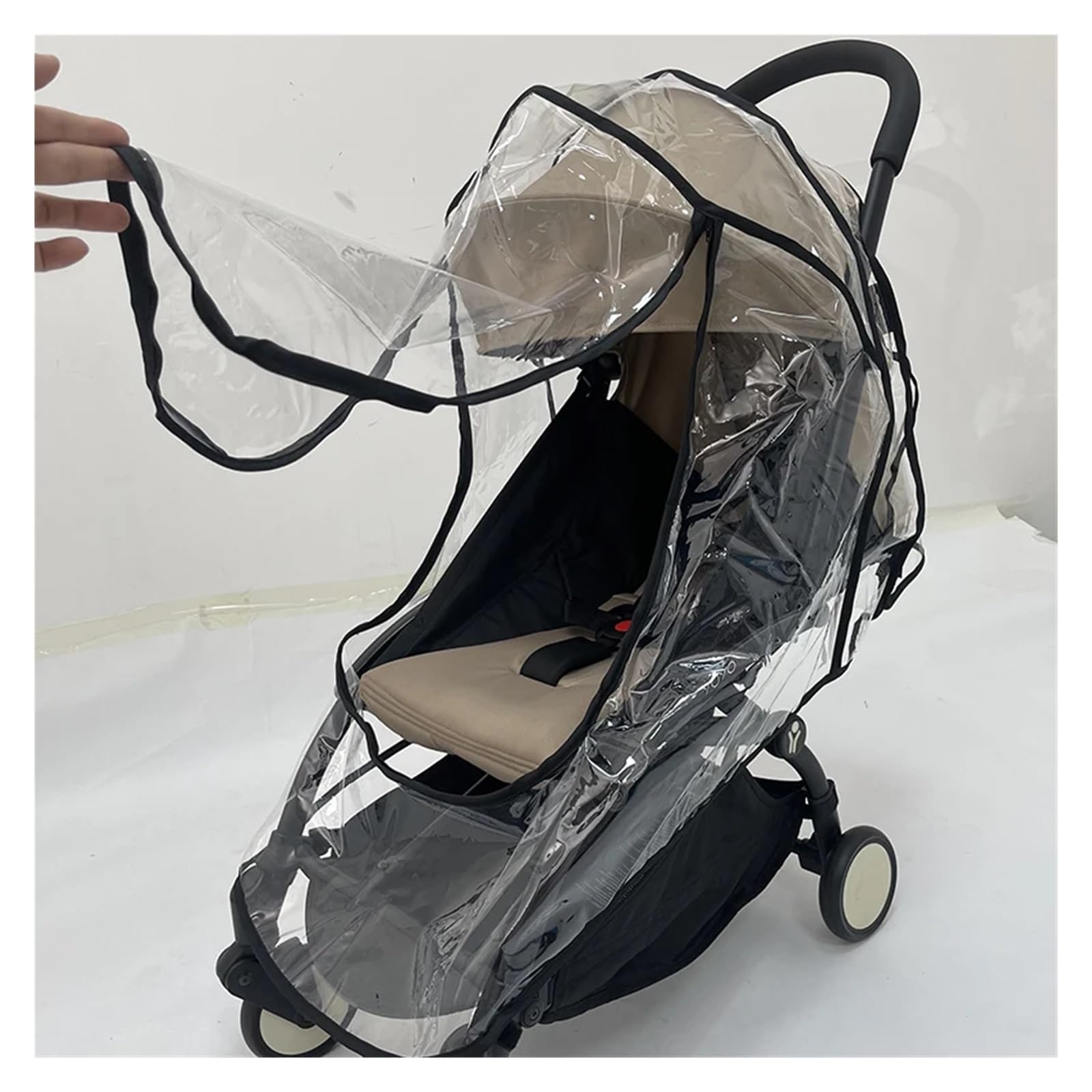 Copertura antipioggia di sicurezza in EVA for passeggino | Stile normale/doppia cerniera: protegge il passeggino dalla pioggia, dal vento e dalla neve(Regular Style)
