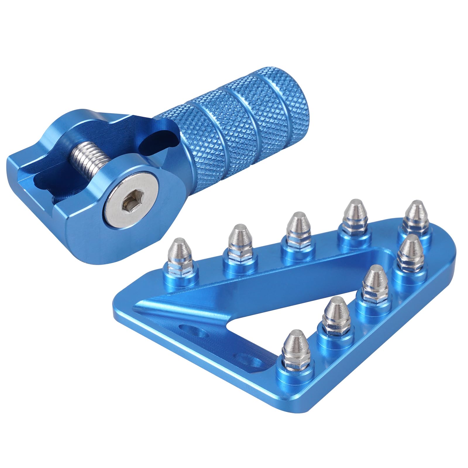 NICECNC Blue Gear Leva del cambio leva del freno punta di ricambio compatibile con Husqvarna 2016 TC125 FC250 350 450 2017-2022 TE TX TC FC FX FE 125-501, XCW XCFW, vedi montaggio