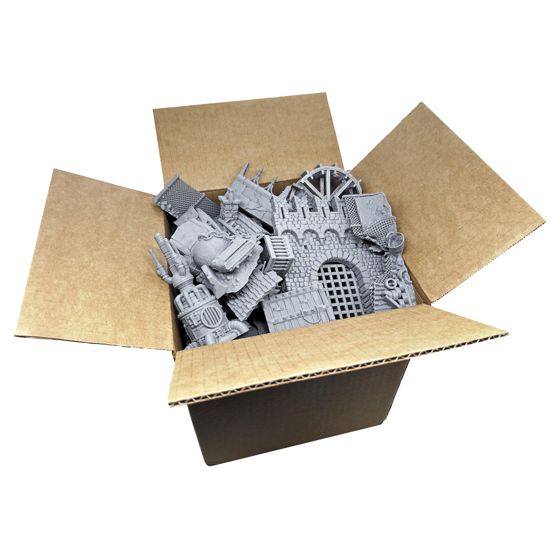 EnderToys Mega Terrain Value Box - DND Terrain - 28mm Scale Scenery - 9x9x9 Inch Mystery Box