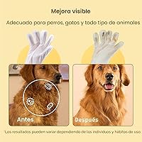 Vista 3 de HICC PET Toallitas desodorizantes de limpieza para perros y gatos, toallitas hipoalergénicas de limpieza e hidratación para mascotas, toallitas