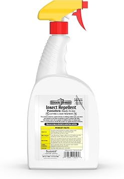 Green Armor Insect Repellent Permethrin RTU, Trigger Spray, 32 Ounce
