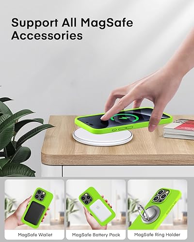 Miniatura 3 de Kimguard Magsafe - Funda magnética de silicona para iPhone 1212 Pro, funda de silicona con forro de microfibra para iPhone 1212 Pro de 6.1 pulgadas