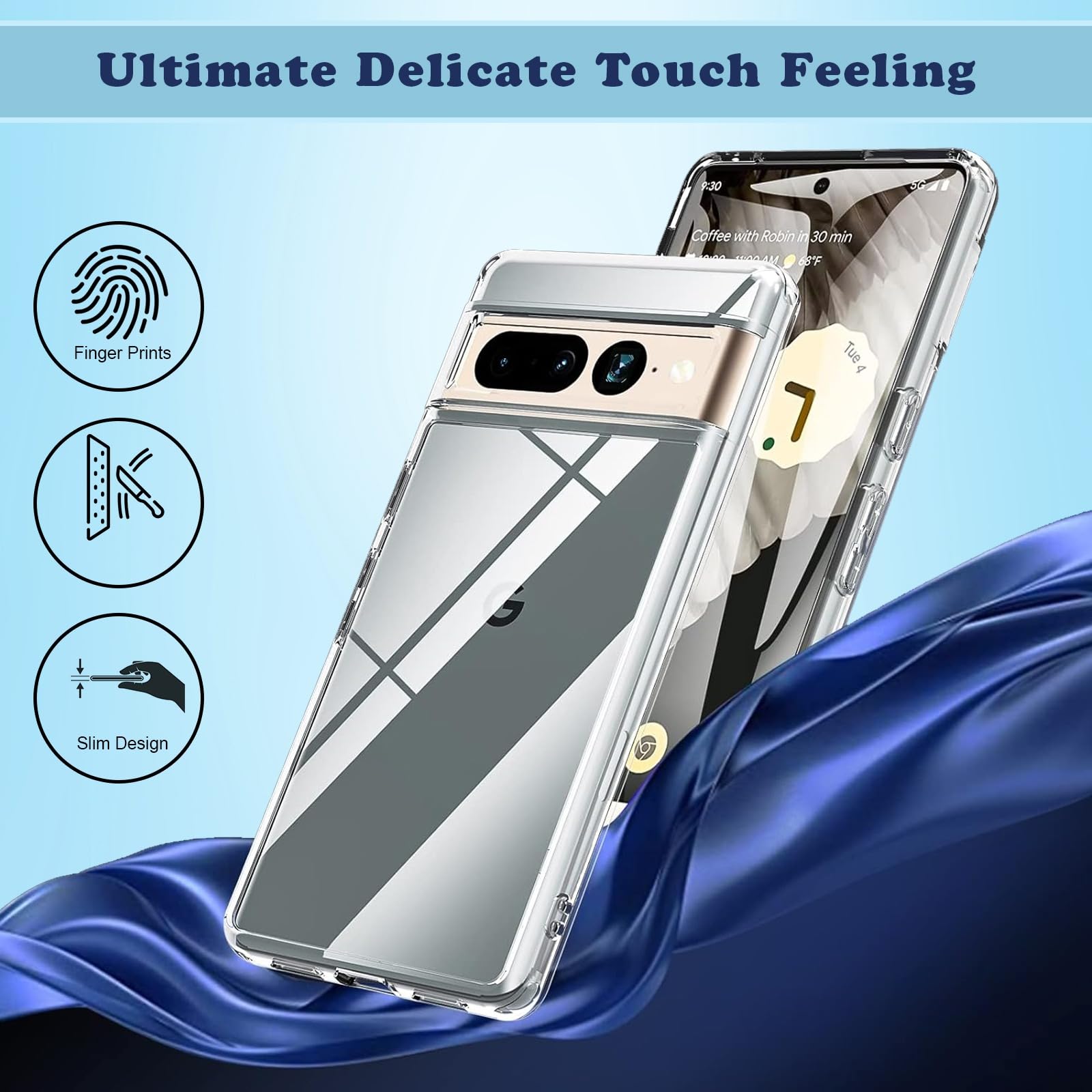 Google Pixel 7 Pro 5G Case, Clear Case With Shockproof