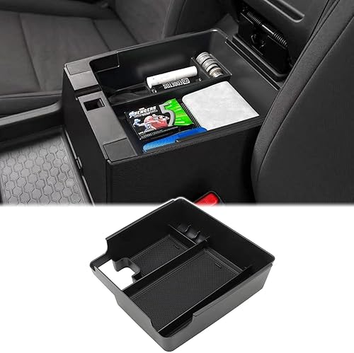 Caja de almacenamiento para reposabrazos compatible con Nisan Frontier 2022 2023 2024 Pickup Truck Central Console Organizador, bandeja organizadora