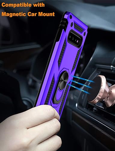 Miniatura 6 de LUMARKE Funda para Galaxy S10+ Plus, pasa 16 pies, probada en caídas con anillo magnético y soporte, compatible con soporte de montaje de automóvil,