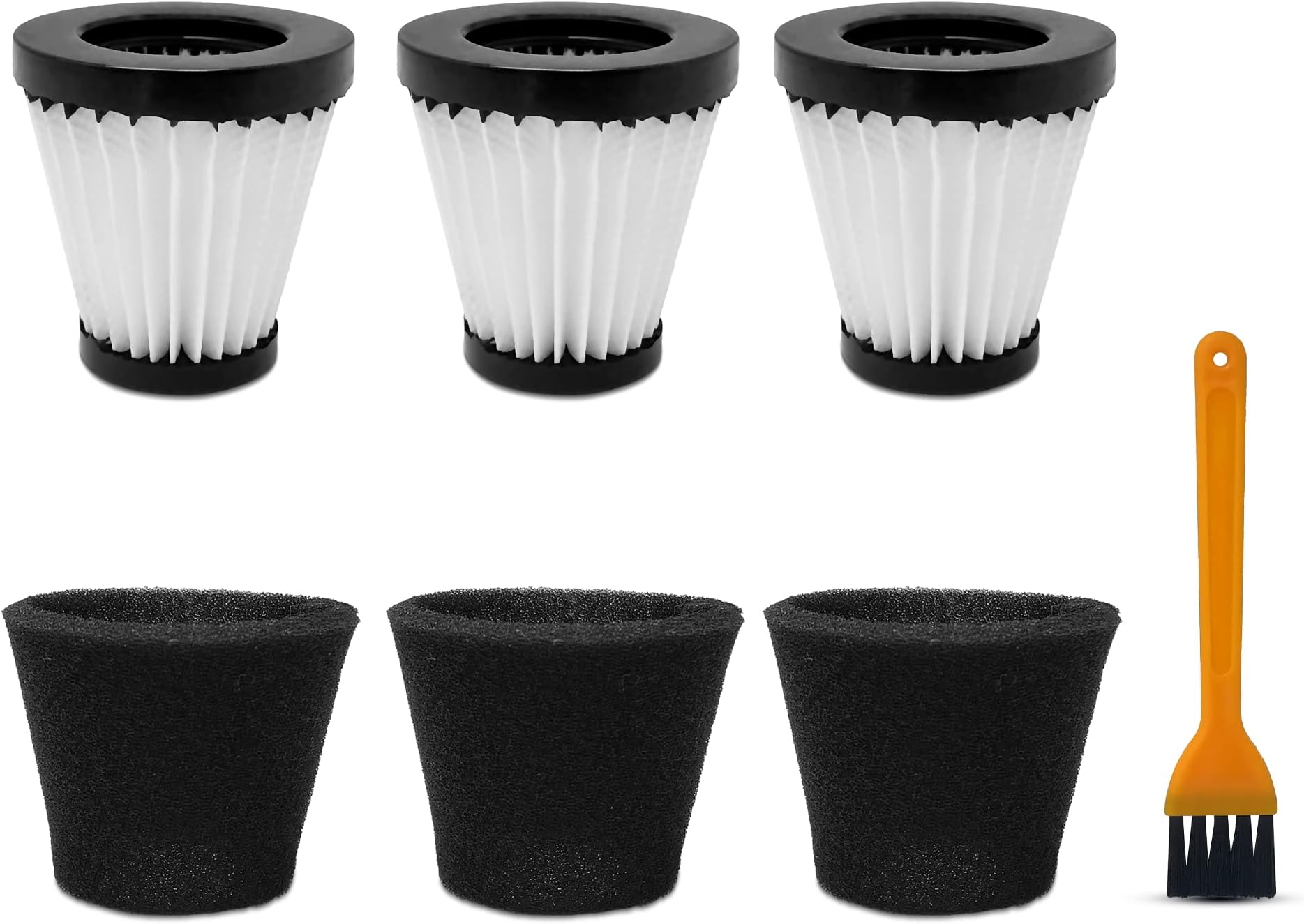 3 Pack Handheld Vacuum Cleaner Filter Compatible with Dirt Devil Scorpion Handheld Vacuum Cleaner Style F117, Compare to Part #AD40117