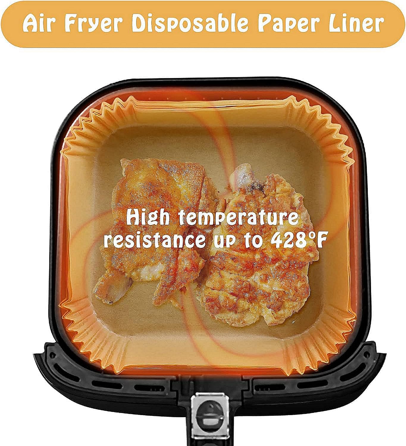 Fodere Rotonde Usa E Getta Per Friggitrice Ad Aria | Mini Formato 15,7 Cm | Confezione Da 1 Pezzo | Antiaderenti E Resistenti Al Calore