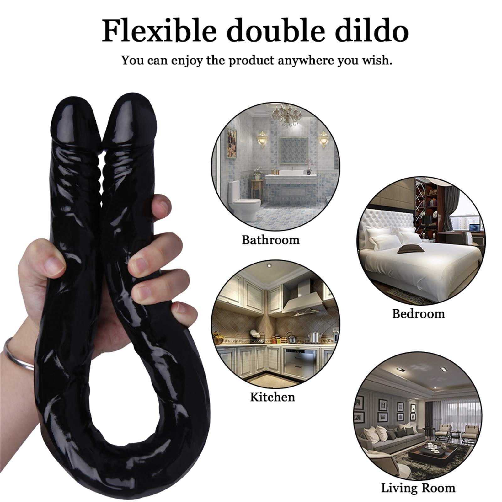 xxl doppeldildo GOLIATE Olympe Vibrator Rabbit Wärmend High-End mit regelbarer Temperatur -  Sexspielzeug Kabellos für Frauen und Paare main image 1