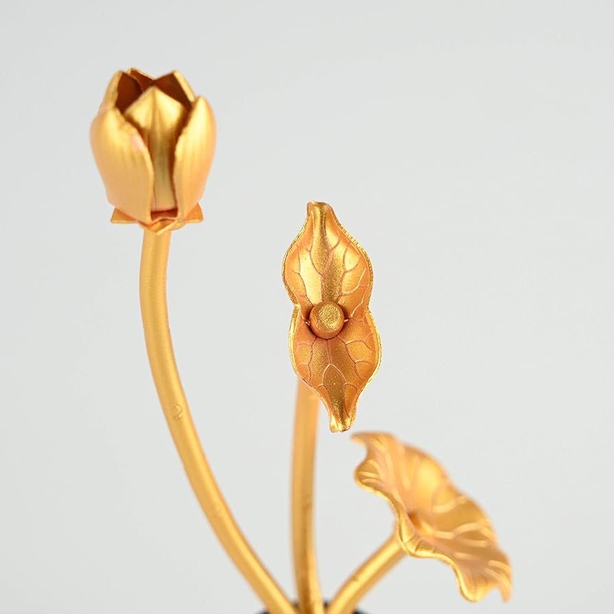 Amazon.co.jp: 都市工坊 高級金属製常花 1セット 花瓶 つき (溜