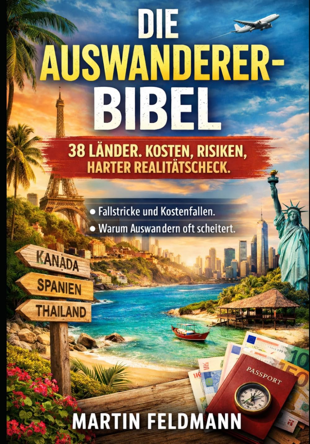 Die Auswanderer-Bibel: 38 Länder. Fakten, Kosten, Risiken – was dir vorher niemand sagt.