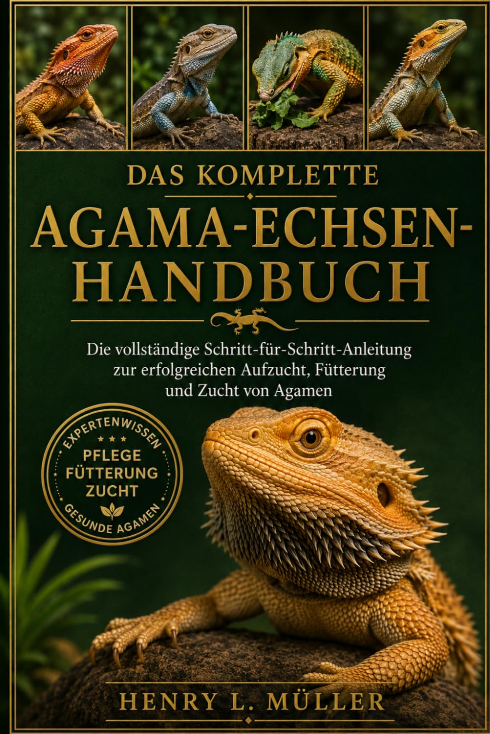 DAS KOMPLETTE AGAMA-ECHSEN-HANDBUCH: Die vollständige Schritt-für-Schritt-Anleitung zur erfolgreichen Aufzucht, Fütterung und Zucht von Agamen“