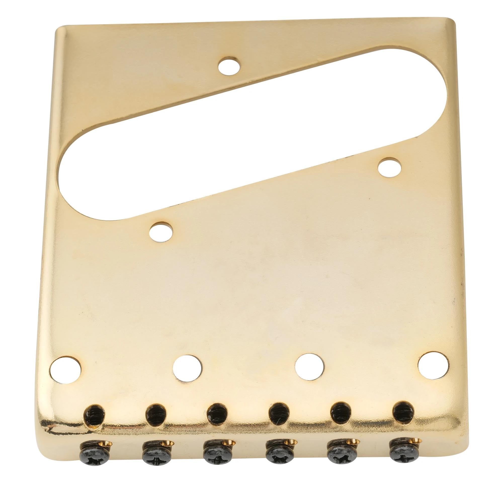Mostek Gitarowy Mostek Do Gitary Elektrycznej 54 Mm W Stylu Vintage Z 6 Częściami Zamiennymi Mosiężnych Siodełek(Gold)
