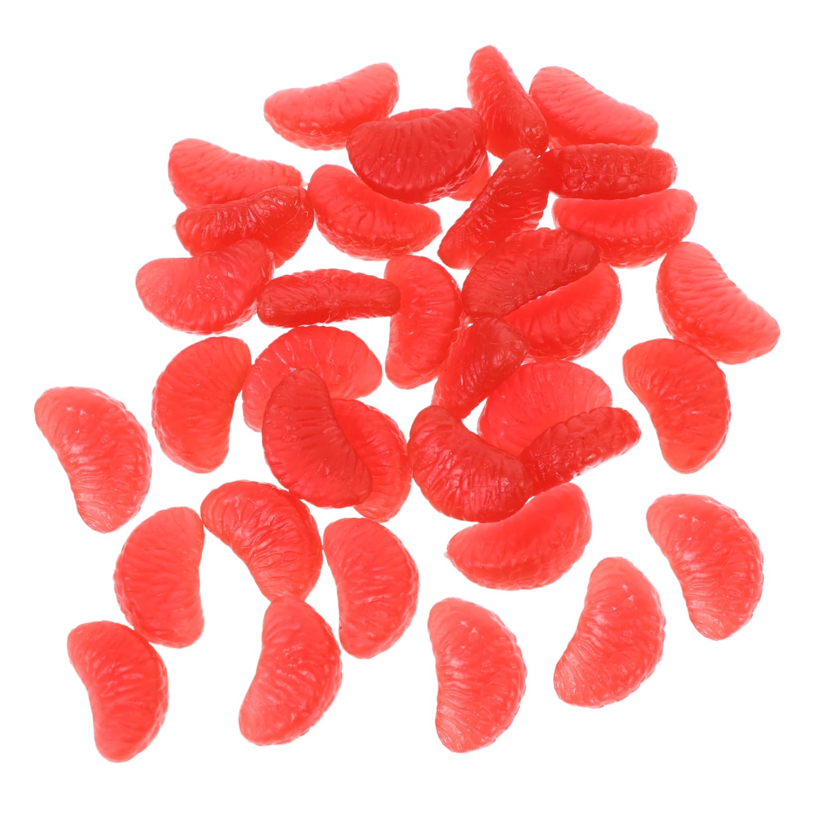 Toyvian 5 Sätze Mini Orangefarbene Scheiben Charms Für Diy Bastelprojekte Telefon Dekoration Und Haarschmuck Langlebig Und Leicht Zu Verwenden 32 Stück * 5