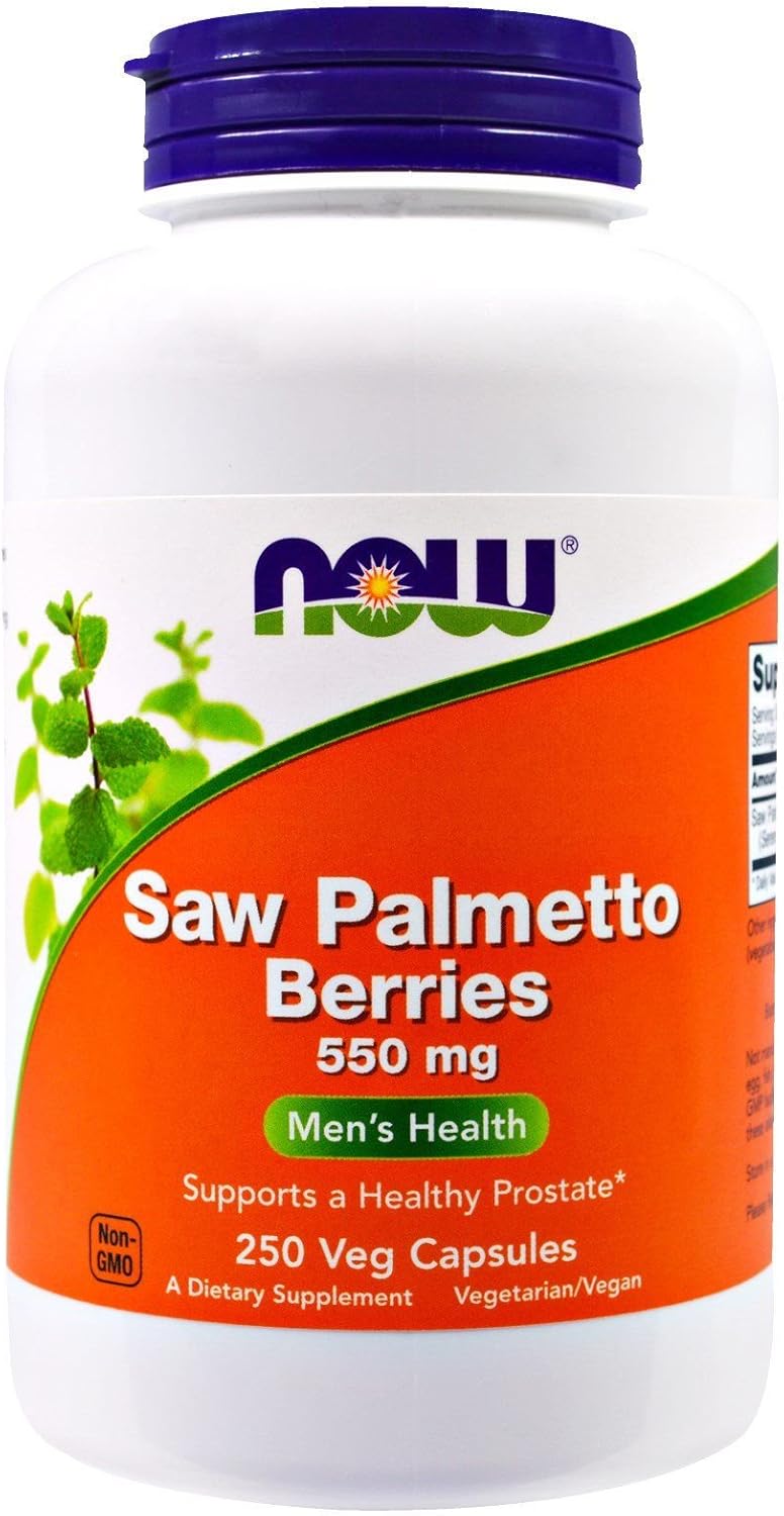 Now Foods Saw Palmetto 550mg 250 Vcaps