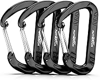 Vista 1 de AUTMATCH Clips de mosquetón, 3 pulgadas, gancho de resorte caribeño, hebilla resistente, mosquetones de bloqueo de cadena, eslabones rápidos