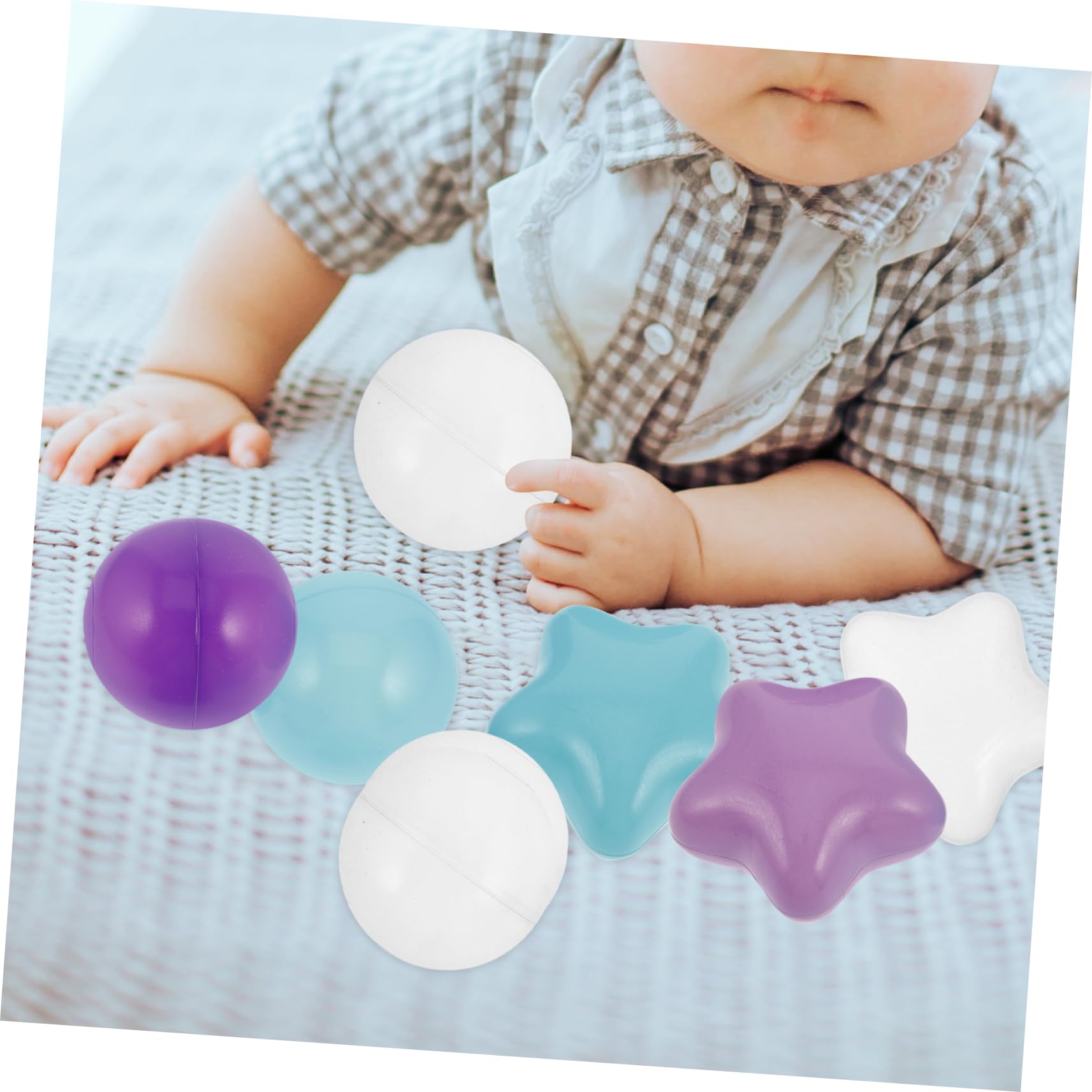 100 Bolas Plásticas con Forma de Piscina, para Bebés y Niños, Adecuado para Fiestas y Espectáculos