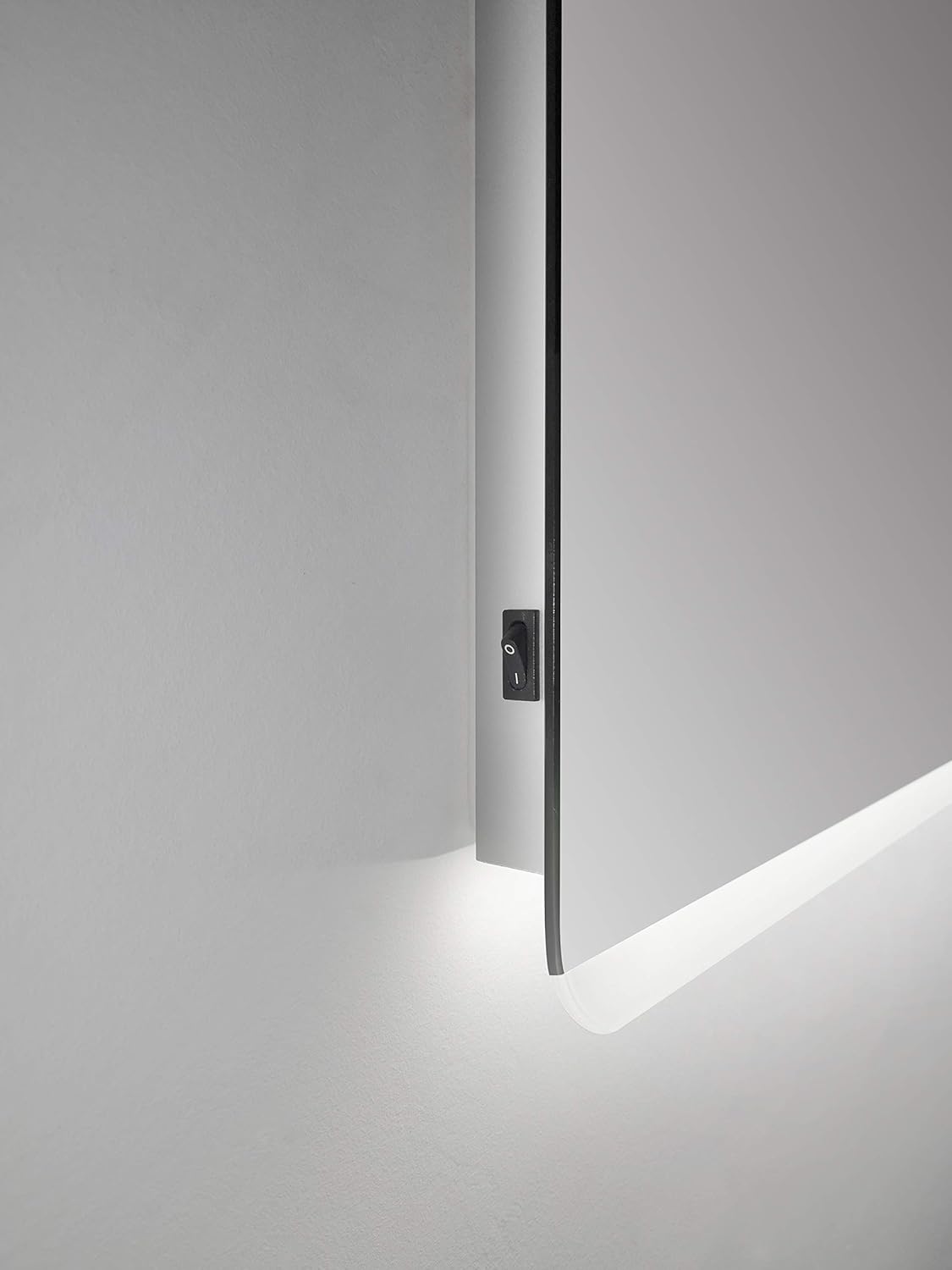 Exclusive Special Talos LED Mirror, Aluminum, Silver, 50 x 70 cm