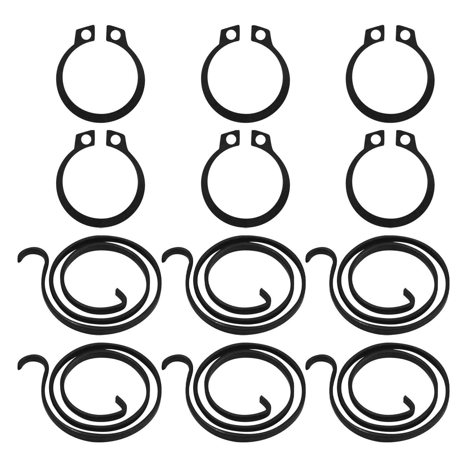 6 Pack Door Handle Springs,2.5-Turn Coil,2mm Thick,Replacement Repair-Kit,Doors Lock Internal Repair Set for Repairing Sagging Door-Latch,Door-Handle Springs Replacement DIY Fix Kit,Easy Installation
