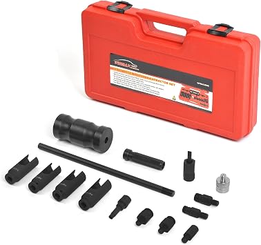 Diesel Injector Extractor Puller and Common Rail Adaptor Slide Hammer Removal Kit