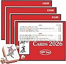 NAG Mahjong Card 2026 Official Revision – Large Print American Mahjong Cards 2026, 2026 Mahjong Cards Official Large Print, Easy to Read Mahjong Card for Enthusiasts(4PCS)