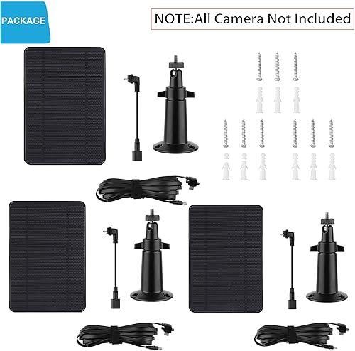 Miniatura 8 de Paquete de 3 cargadores de panel solar compatibles con Blink Outdoor 4 (4 generación)(3 generación) y Blink XT2XT, IP66 resistente a la intemperie,