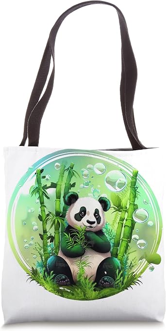 Panda Power The Mighty Bamboo Eater Forest Tote Bag