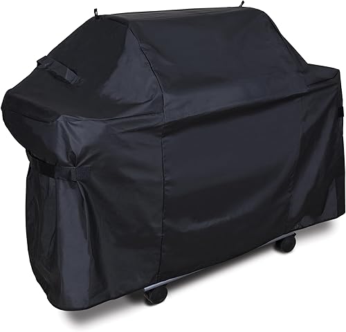 17553 - Cubierta de parrilla de PVC  poliéster de lujo de 61 pulgadas compatible con parrillas Weber Genesis
