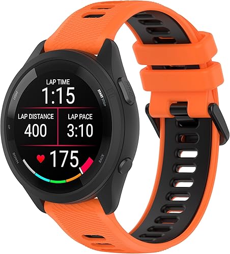 Replacement Band for Garmin Forerunner 265 Watch Bands,Soft Silicoen Strap fit Garmin Forerunner 265255745 Venu 2ActiveVivoactive 4 GPS Running disponible en Yaxa Peru