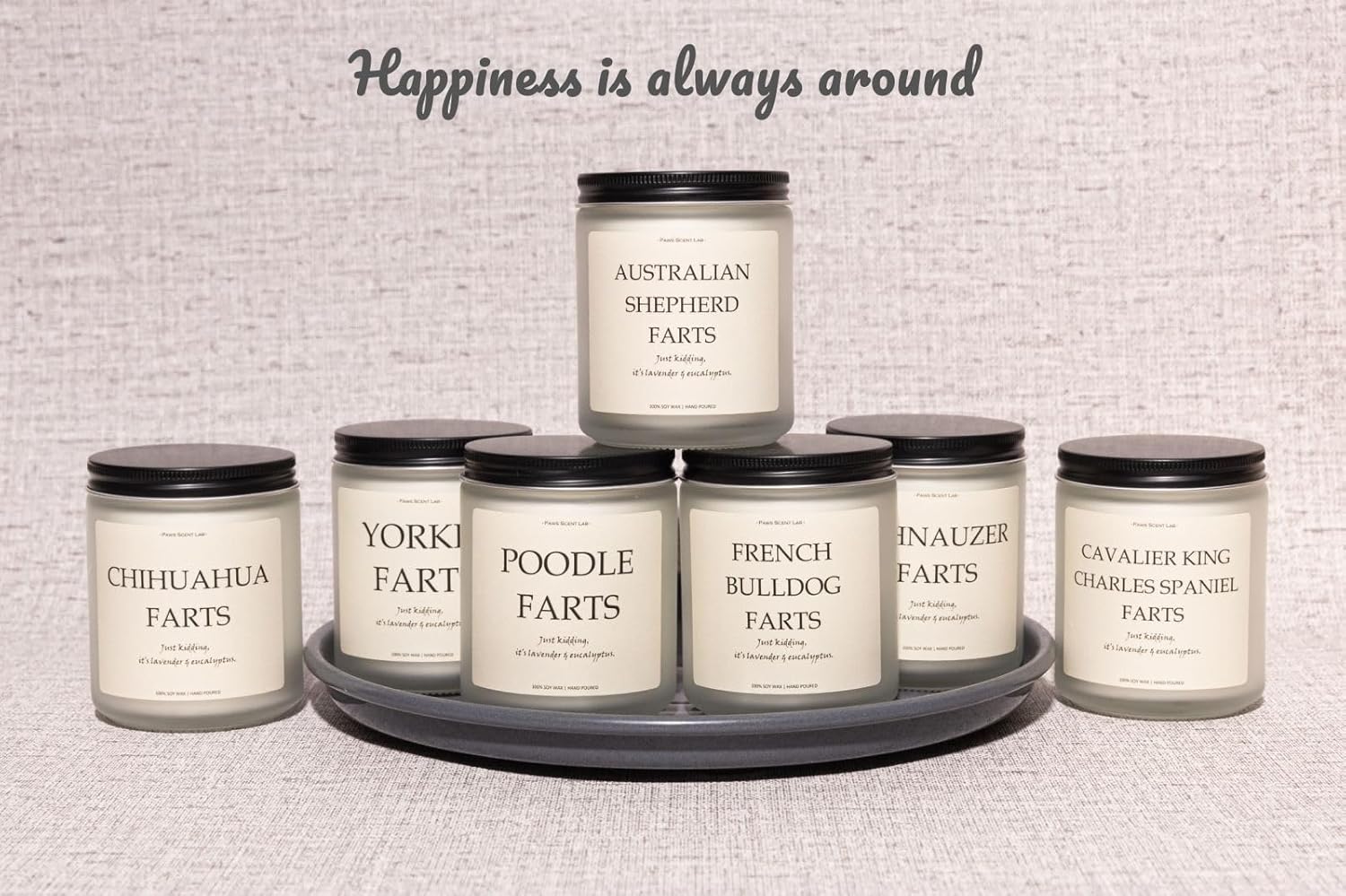 French Bulldog Gifts & Decor, French Bulldog Gift for Women, Dog Farts Candle, Dog Mom Gift for Women - Lavender & Eucalyptus, Crafted by Natural Soy Wax & Natural Essential Oils, 7OZ - Image 6