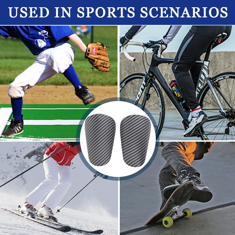 Parastinchi in Fibra di Carbonio Leggeri e Resistenti per Calcio Parastinchi Professionali Ultraleggeri per Adulti e Bambini Design Moderno e Confortevole per Massima Protezione
