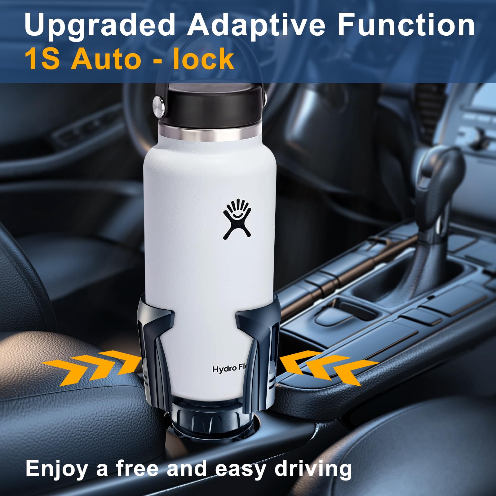 Automatic Car Cup Holder Expander, AutoLock Cup Holder
