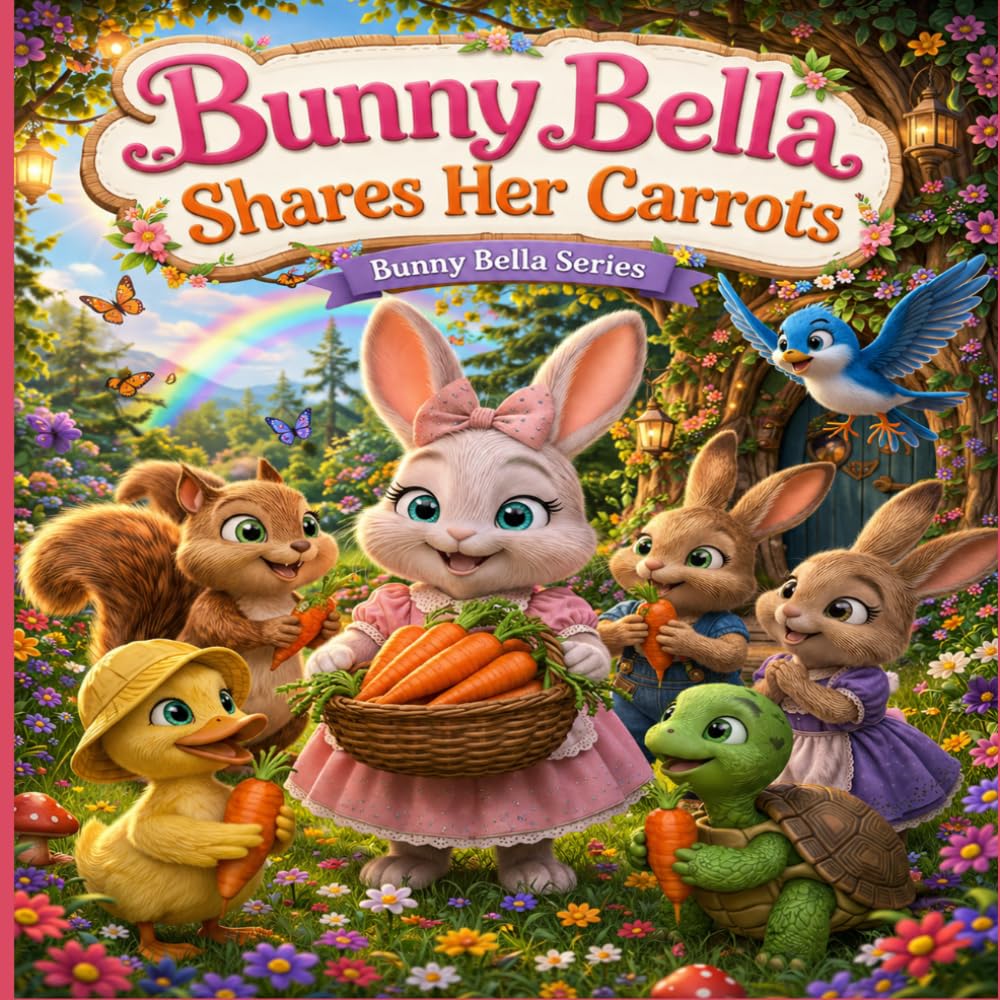 Bunny Bella Shares Her Carrots: A Heartwarming Story About Kindness, Sharing, and Friendship (Bunny Bella Series – Book 3) (Bunny Bella Adventures)