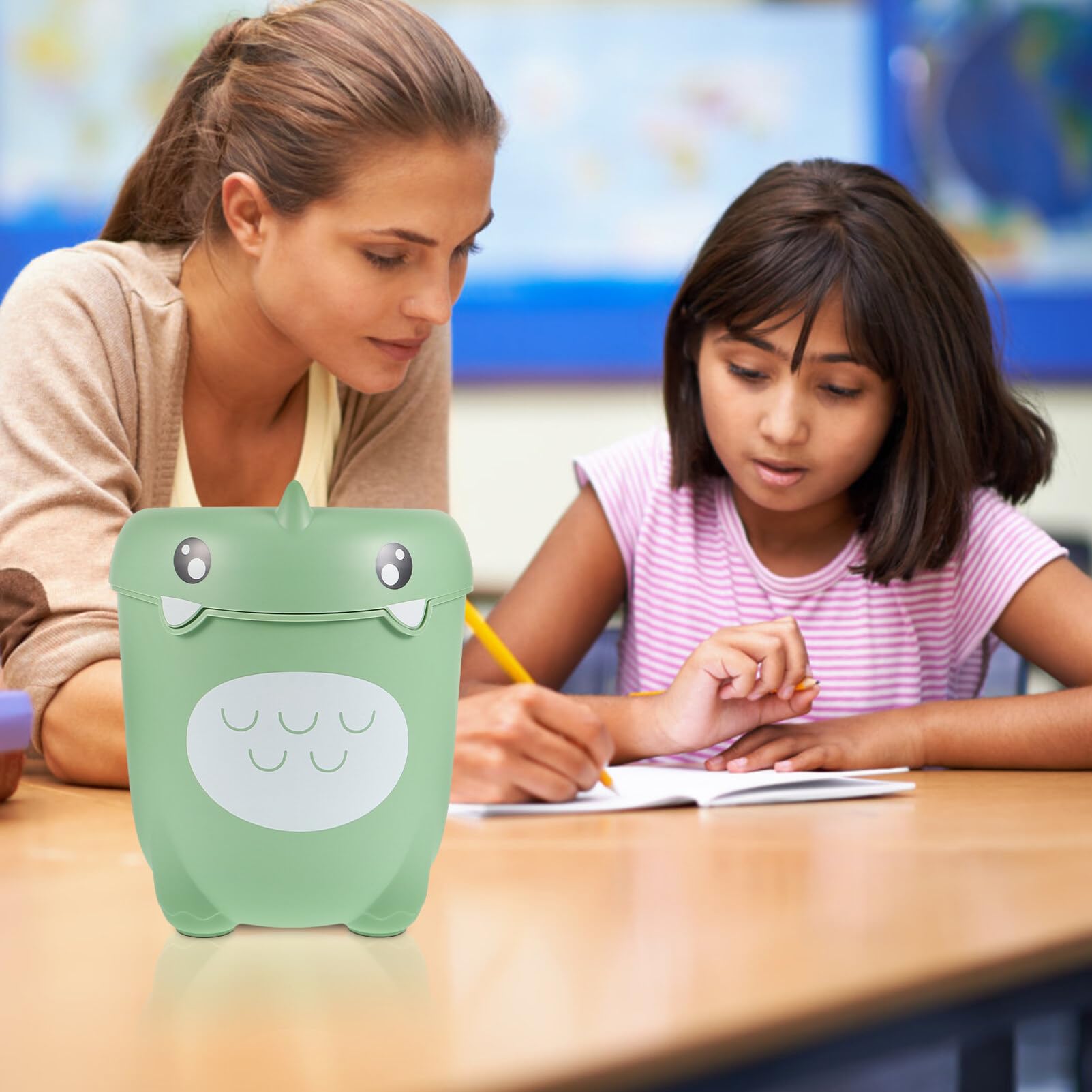 Alipis Cubo De Basura De Dibujos Animados Cubo De Basura De Cubo De Basura Para Niños Cesto De Basura Decorativo Lindo Animal Contenedor De Basura Cubo De Basura Cubo De