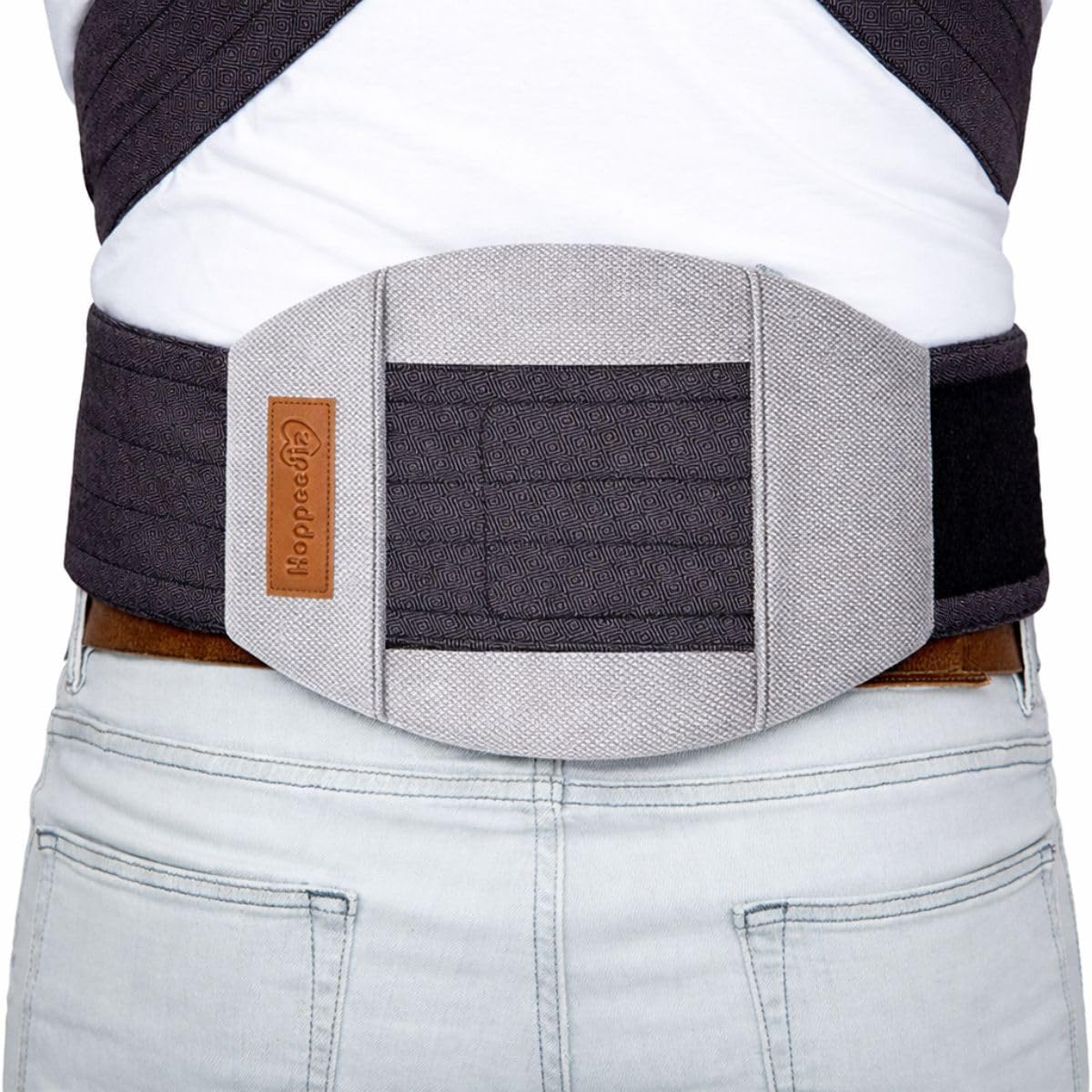 Hoppediz Supporto lombare, supporto ergonomico per trasporto e fascia, universale, per alleviare la schiena