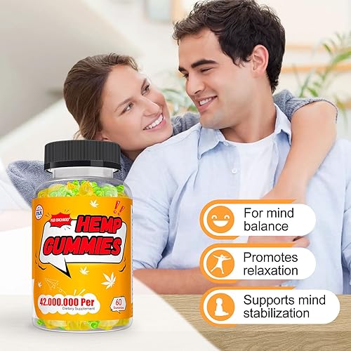 Miniatura 5 de FUJI ORCHARD Gomitas de cáñamo de 42000 mg de alta potencia, gomitas de cáñamo para dormir profundamente y relajarse, gomitas de aceite de cáñamo