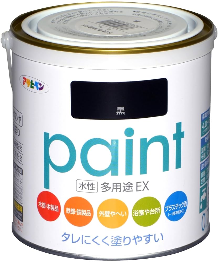 アサヒペン黒 Amazon | アサヒペン 油性 高耐久アクリルトタン用スプレー 黒