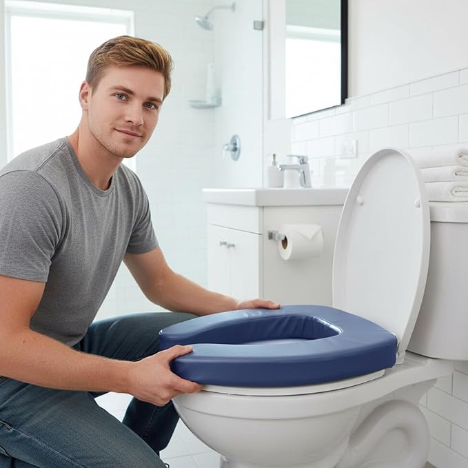 Asiento Elevado para Inodoro con Diseño Antideslizante miniatura 8