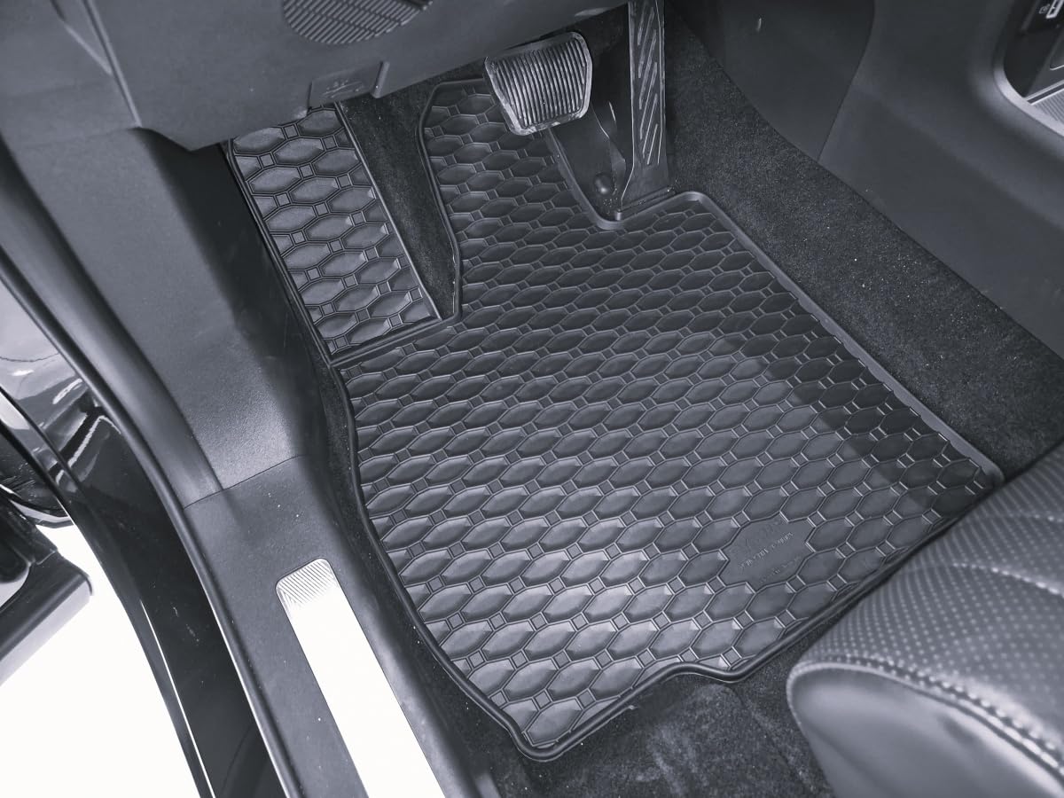 Gummifußmatten+Kofferraumwanne Set kompatibel mit Omoda 9 PHEV | Baujahr ab 2024, wasserundurchlässig, Automatten, Autofußmatten